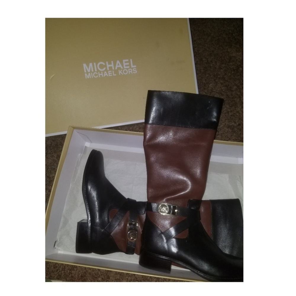 Michael Kors leather tall boots